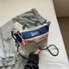 Bolsas para Mulheres 2025 Nova Bolsa de Lona Três Cores Moda Casual Versátil Americana Combinação de Cores Bolsa de Ombro Bolsa Transversal para Mulheres