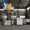 Prensa hidráulica de quatro colunas servoassistida de 315 toneladas com mesa de trabalho móvel, usada para conformar anéis de vedação de plástico de engenharia PVC
