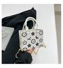 Pequeña Princesa Aspecto de Alta Calidad Estilo Coreano Estilo Ins Bolso Bandolera Bolso Accesorio Bolsa para Niñas Estampado de Flores Pequeño Bolso Cuadrado Cruzado para Mujeres