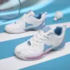 Zapatillas de Bádminton para Mujer Cómodas Resistentes al Desgaste Antideslizantes Tenis de Pareja Malla Transpirable Zapatos de Competición y Entrenamiento para Parejas Jóvenes