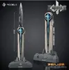 Faca Polaris Shuojie Delta 28cm, modelo de brinquedo em liga metálica retrátil bidirecional finamente trabalhado, peça de exibição colecionável