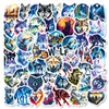 56 Nuevas Pegatinas de Graffiti de Lobo de la Pradera Transfronterizas Dibujos Animados Geniales Elegantes Decorativas para Funda de Teléfono Móvil Pegatina de Agenda Lote