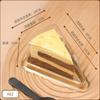 Caja para Pastel de Mousse de Capas de Durazno Transfronterizo 6 pulgadas 8 pulgadas Desechable Transparente Blíster Triángulo Embalaje para Pastelería