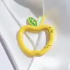 Chaveiro de Fivela de Primavera de Maçã Colorida de Pintura Liga Redonda Corrente de Celular Acessórios Artesanais DIY Acessórios Atacado