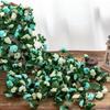 Guirnalda de Rosas Simuladas, Ratán de Flores Falsas, Decoración de Tubería de Agua para Aire Acondicionado Doméstico, Arco de Boda Envuelto con Ratán de Vid de Peonías