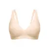 Sujetador de gelatina para mujer talla grande transfronterizo, estampado de lunares personalizado, estilo fino invisible de V profunda sin costuras, minimiza la apariencia de los senos grandes