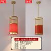 Novo Lustre de Ferro Estilo Chinês Retrô Zen com Spot para Sala de Chá Restaurante Porta Cartões Restaurante de Hot Pot Lâmpadas Especiais para Jantar