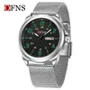 OFNS Venta Caliente Reloj Delgado Luminoso Casual de Negocios para Estudiantes Hombres Doble Calendario Resistente al Agua Reloj de Pulsera de Cuarzo