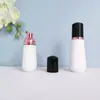 En stock botella cónica blanca de espuma de 60 ml, botella espumadora de PET para mousse de 100 ml, dispensador portátil de espuma facial