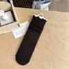 Calcetines de mujer sin costuras, calcetines de estilo japonés con volantes hasta la mitad de la pantorrilla, nueva colección de otoño, color liso, simples y versátiles, calcetines grises