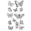 Estilo Chica Sexy Mariposa Realista Jugo de Hierbas Pegatinas de Tatuaje Nicho Larga Duración No Reflectantes Pegatinas de Tatuaje de Alta Gama en Stock