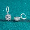 Pendientes de Plata de Ley S925 con Moissanita Xindeyi para Mujer, Pendientes Octogonales, Lujo Exquisito Accesible y Hermosos Regalos Navideños