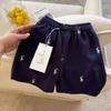 Pantalones Cortos para Niños 2025 Verano Niños Niñas Estilo Japonés Rayados Pantalones Casuales Bebé Niño Pantalones hasta la Rodilla Marca de Moda