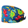 Touca Cirúrgica para Scrub do Aliexpress Chapéu Cirúrgico Touca de Laboratório para Médico Touca Estampada Digital Headgear Touca sem Aba para Enfermeira
