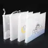 Bolsa transparente gruesa para documentos, bolsa con cremallera de PP, bolsa para archivos, estuche para lápices para estudiantes de primaria y secundaria, bolsa de almacenamiento portátil A4, al por mayor