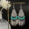 Pendientes de Pavo Real para Minorías Étnicas, Regalos Retro de Plata Miao Estilo Étnico, Accesorios de Pendientes Vintage de Imitación Plata