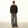North Boundary Ropa para Hombre Estilo Americano Marca de Tendencia Otoño 2025 Nuevo Jeans de Pierna Ancha Recto Lavado Vintage Desgastado Deconstruido