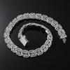 Europeu e Americano hip-hop hipster letra H oco corrente cubana joias pulseira de diamante homens e mulheres colar hiphop