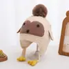 Gorro de bebé con diseño de nariz de oso, gorro tejido lindo de invierno para niños y niñas, gorro cálido para bebés y niños pequeños