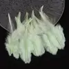 Venta Directa de Fábrica de Puntas de Plumas Blancas Cortas Materiales para Manualidades DIY Accesorios para Atrapasueños Juguetes para Mascotas Palo Atrapagatos Decoraciones
