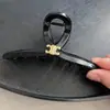 Cor de Verão Pequenos Acessórios de Liga de Metal Estilo Chanel Pequeno Mini Saijia Sentido Avançado Grampo de Cabelo Dourado Material para Acessórios DIY
