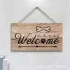 Letrero de Bienvenida de Madera para Puerta Principal para Decoración del Hogar
