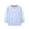 Moletoms da Moda para Meninas Estilo Europeu e Americano com Estampa de Borboletas Moletoms Infantis para Crianças Pequenas e Médias Camisetas Básicas de Gola Redonda para Entrega