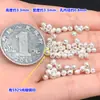 Plata de ley s925 Retro Mini Textura cuentas pequeñas separadas Accesorios Cuerda de mano trenzada Pulsera Collar Accesorios DIY hechos a mano
