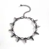 Joyería de aleación europea y americana collar vintage personalidad exagerada collar punk con remaches collar de bala cadena para la clavícula mujeres