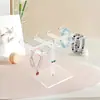 Estante de Acrílico Transparente para Joyería, Estante de Exhibición para Pulseras y Accesorios para el Cabello, Elegante Soporte de Exhibición para Pulseras