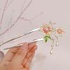 Horquilla con borla de flores de estilo antiguo, nueva horquilla china en forma de U, horquilla de alta calidad con sentido del estilo, tocado Hanfu, flor al por mayor
