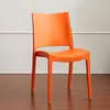 Cadeira de plástico simples Cadeira de encosto Cadeira de jantar para adultos Cadeira de lazer ao ar livre Cadeira espessa empilhável Cadeira de negociação