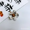 Estilo Floresta Floral Bege Flor de Cinco Pétalas Acessórios DIY Laço de Tecido Acessórios de Cabelo Semi-Acabados Acessórios para Roupas