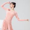 Pantalones de Danza Clásica para Mujer, Nuevo Top de Malla con Escote en V Floral Ajustado, Atuendo de Performance para Danza China, Ropa de Entrenamiento Corporal