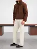 Pantalones Grises de Estilo Italiano Acampanados para Hombre, Pantalones Largos de Pierna Recta Estilo Americano para Negocios Casual de Verano al Aire Libre, Ropa para Viajar
