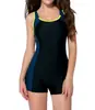 Traje de baño de una pieza para mujer conservador ángulo plano aguas termales costura profesional traje de baño transfronterizo europeo y americano Amazon traje de baño popular