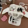 Bolsa de Maquillaje de Venta Caliente Transfronteriza por Zonas para Mujer con Doble Apertura Amplia Gran Capacidad Viaje Portátil Neceser Bolsa de Almacenamiento