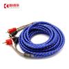 Cable de señal de audio para modificación de audio de coche Kuerle, venta al por mayor de fábrica, 5 m, color azul perla