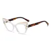Jamie L0125 Gafas Nuevas Ojo de Gato, Moda Europea y Americana Gafas Ojo de Gato con Filtro de Luz Azul, Elegantes y Versátiles, Se Pueden Personalizar para Miopía