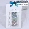 Uñas Portátiles con Acabado de Pedrería Transparente Huevo de Paloma, Accesorios de Arte para Uñas con Pedrería Delgada y Brillante, Moda, Alta Calidad, Venta al por Mayor
