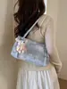 2026 Bolso Tote Grande de Nuevo Estilo Coreano para Mujer, Bolso de Hombro Versátil y de Moda con Colgante de Oso Lindo, Adecuado para Viajar al Trabajo y Llevar Cosas