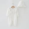 Ropa para Bebés Niñas, Ropa de Algodón Puro para Primavera y Otoño, Mameluco para Primer Mes, Traje para Gatear, Mono de Bebé, Traje para Gatear Estilo Princesa