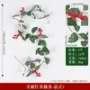 Decoración del Hogar de Ratán Europeo y Americano Fruta Roja Vid Suave Arreglo de Atmósfera Navideña Hogar Vid Artificial Navideña de Fruta Roja
