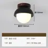 Lámpara de techo para dormitorio a prueba de viento color nogal diseño retro luz para barra de bar sensación de alta gama nueva protección ocular lámpara de techo para sala de estar hierro