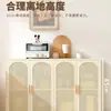 Armario de almacenamiento integrado de pared para comedor, armario de almacenamiento diverso para sala de estar, armario de cocina, gabinete de té de estilo crema para dormitorio