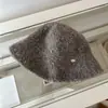 Chapéu de Pescador de Pelúcia para Afinar o Rosto Estilo Coreano para Mulheres, Chapéu de Moda Outono e Inverno, Chapéu Bucket Simples e Quente Versátil