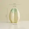 Vaso de Cerâmica Shumen Formato Carambola Arranjo de Flores para Sala de Estar Decoração de Casa Design de Nicho Recipiente Hidropônico
