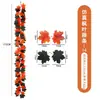 Rattan de Hoja de Arce Artificial Otoñal Transfronterizo Decoración de Halloween Acción de Gracias Amazon Colgante de Pared para el Hogar Rattan de Hoja de Arce