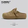 Zapatos Birkenstock Universales de Suela Gruesa para Mujer 2026 Nuevo Verano Transpirables de Punta Cerrada Medias Pantuflas Zapatos Casuales Slip-On