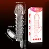Condón de Diente de Lobo Agradable Condón de Cristal Tintin Condón para Pene de Hombre Juguetes Sexuales Artificiales para Adultos al por Mayor